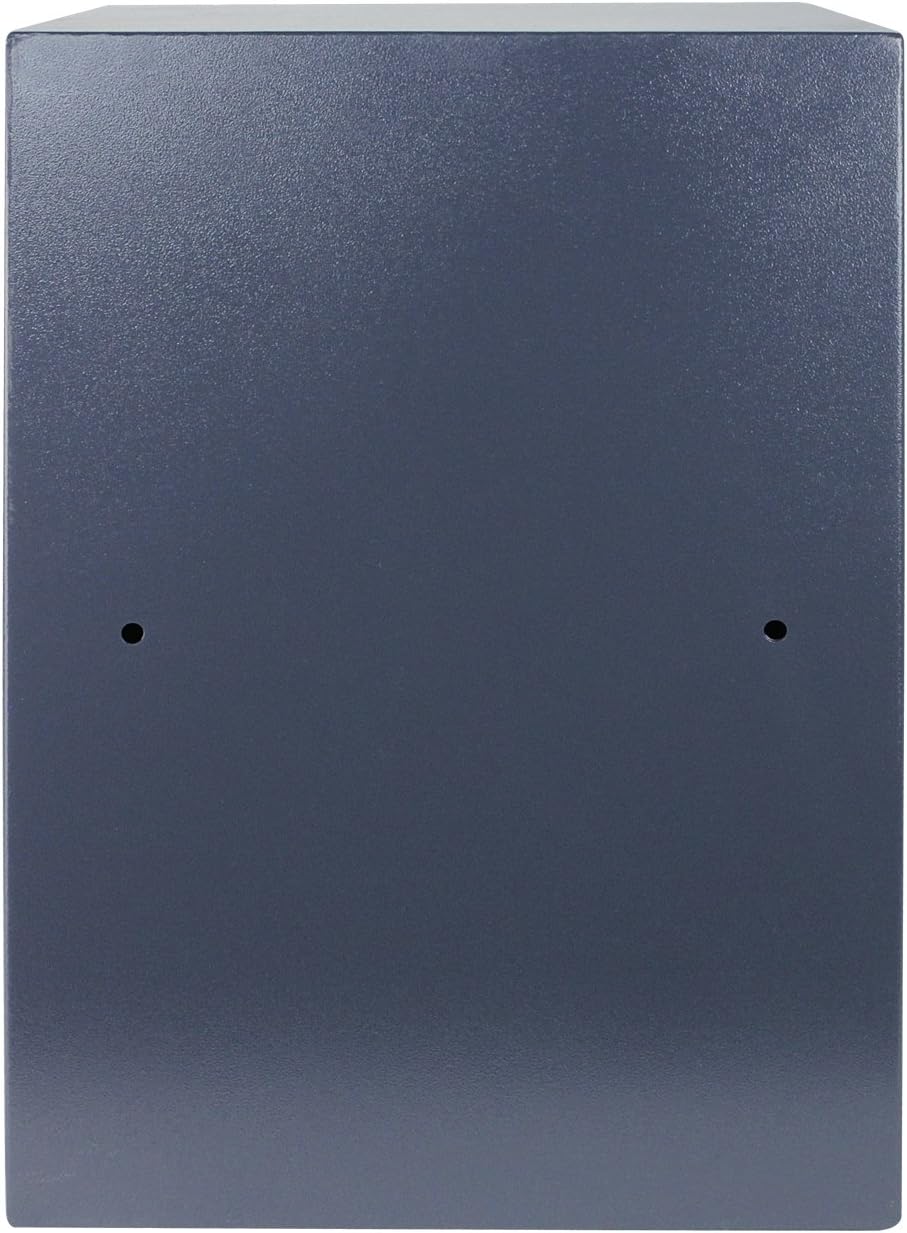 HMF 49208-11 Tresor Möbeltresor A4 Ordner, Doppelbartschloss, 48,0 x 36,0 x 37,0 cm, anthrazit 36 x