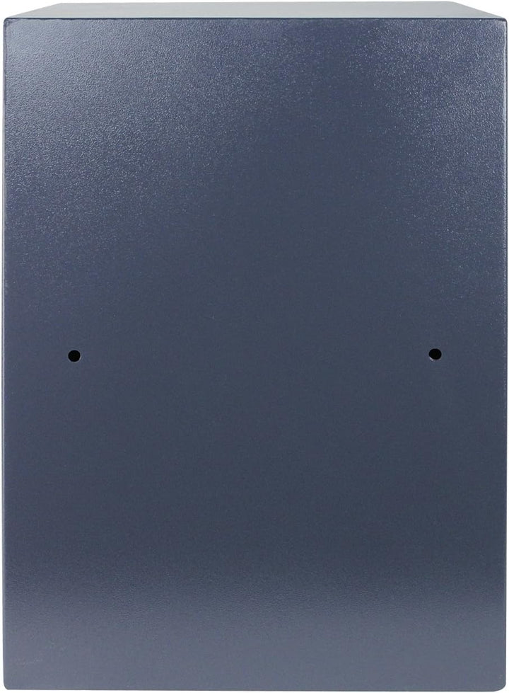 HMF 49208-11 Tresor Möbeltresor A4 Ordner, Doppelbartschloss, 48,0 x 36,0 x 37,0 cm, anthrazit 36 x