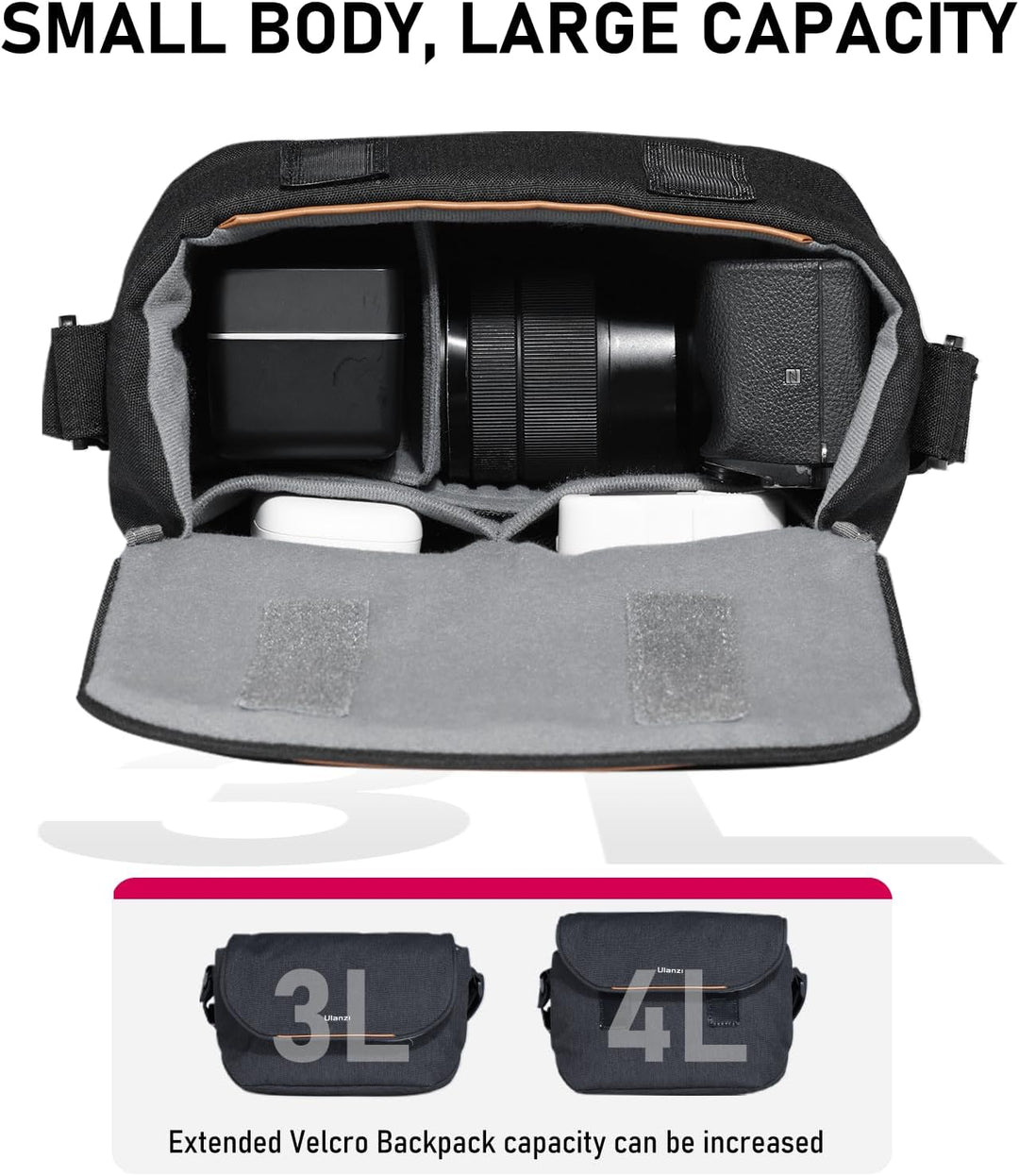 ULANZI Kameratasche, SLR/DSLR Kameratasche, Crossbody Fotografie Kleine Tasche Mode, Umhängetasche f