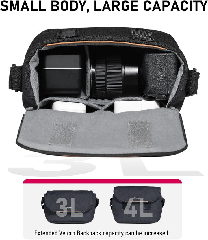 ULANZI Kameratasche, SLR/DSLR Kameratasche, Crossbody Fotografie Kleine Tasche Mode, Umhängetasche f