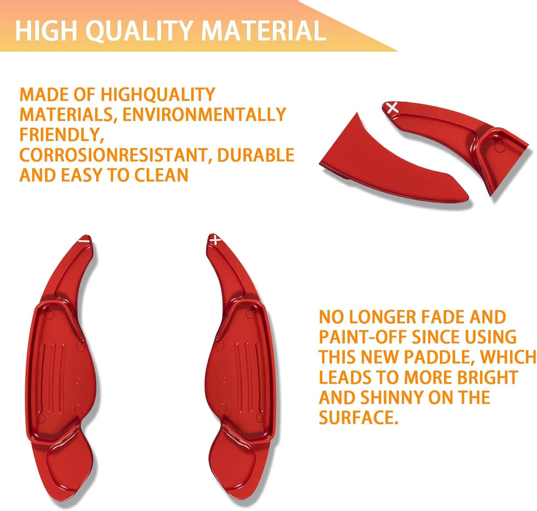 CTcar Aluminium Paddle Shifter Auto Lenkrad Paddle Shifter Verlängerungsabdeckung für F-Pace E-Pace