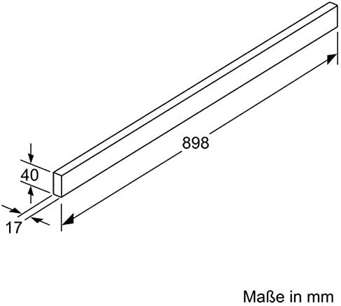 Neff Z54TH90N1 / Zubehör für Dunstabzüge / Edelstahl Griffleiste / für 90 cm breite Flachschirmhabub