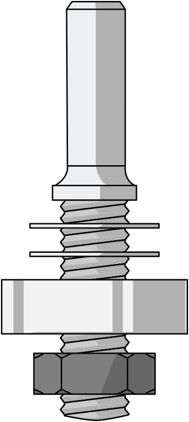 FAMAG Scheiben-Nutfräser HM Schaft mit Anlauflager 15,9x58mm, Schaft 8mm - 3108.890