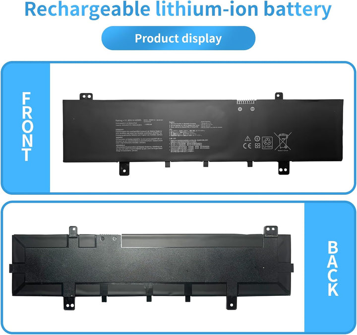 B31N1631 Ersatz-Laptop-Akku für Asus VivoBook 15 X505BP X505BA X505BA-BR016T Series Notebook Schwarz