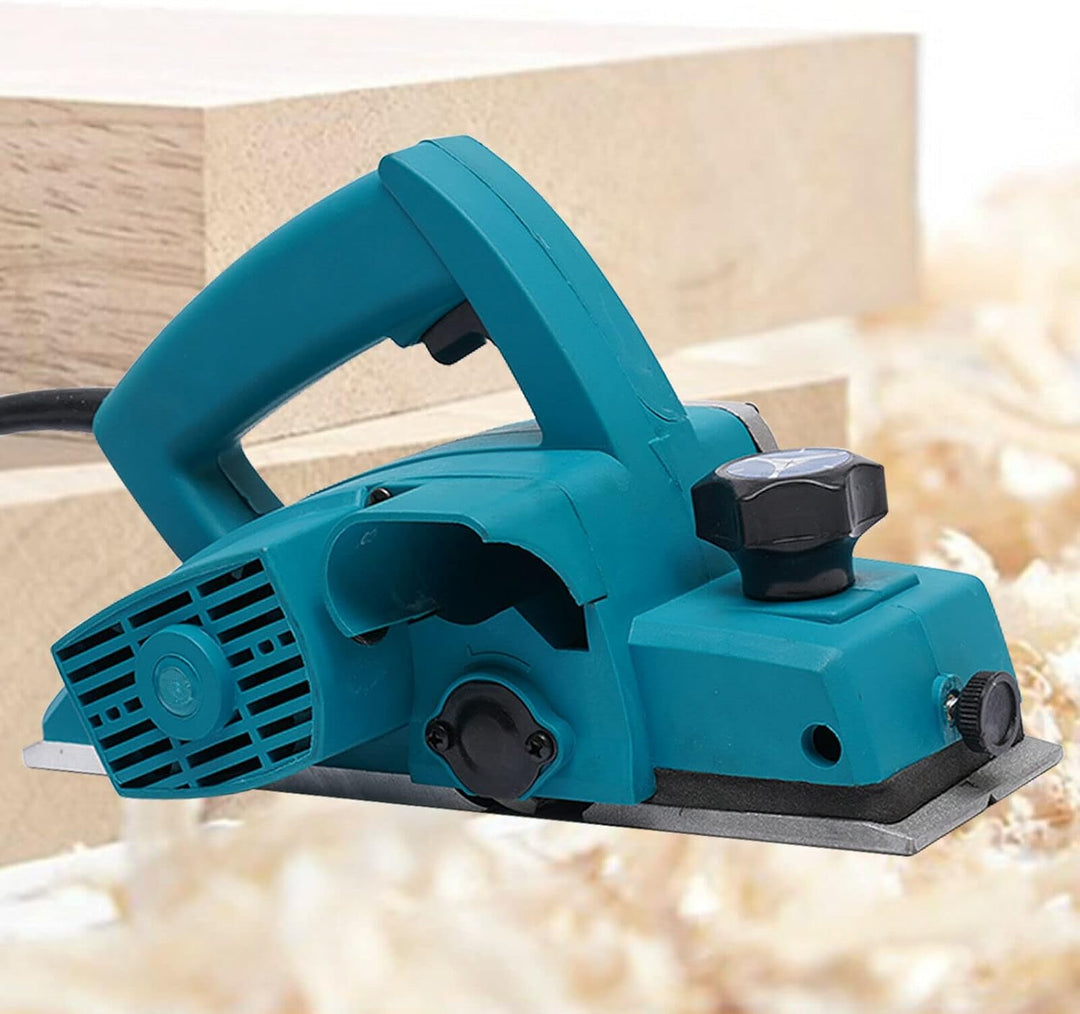 Elektro Hobelmaschine 800W Handhobel Elektrohobel Holzhobel 11000UPM, Spantiefe 1mm,Hobel Elektrisch