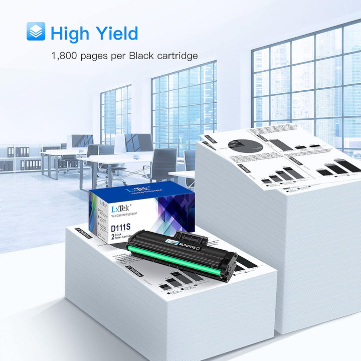 LxTek MLT-D111S Toner Kompatibel für Samsung MLT-D111S MLT-D111L D111S D111L für Samsung Xpress M207