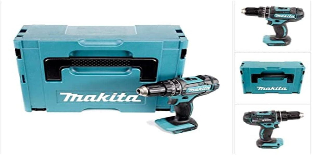 Makita DHP 482 ZJ Akku Schlagbohrschrauber 18V 62Nm im Makpac ohne Akku/Ladegerät DHP482ZJ