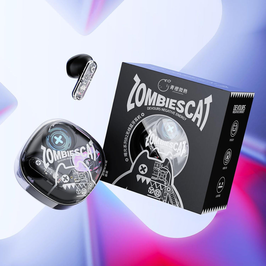ZOMBIES CAT In Ear KopfhöRer Bluetooth 5.3 Touch Control In Ear OhrhöRer Mit 4 Mikrofon Exklusive Li
