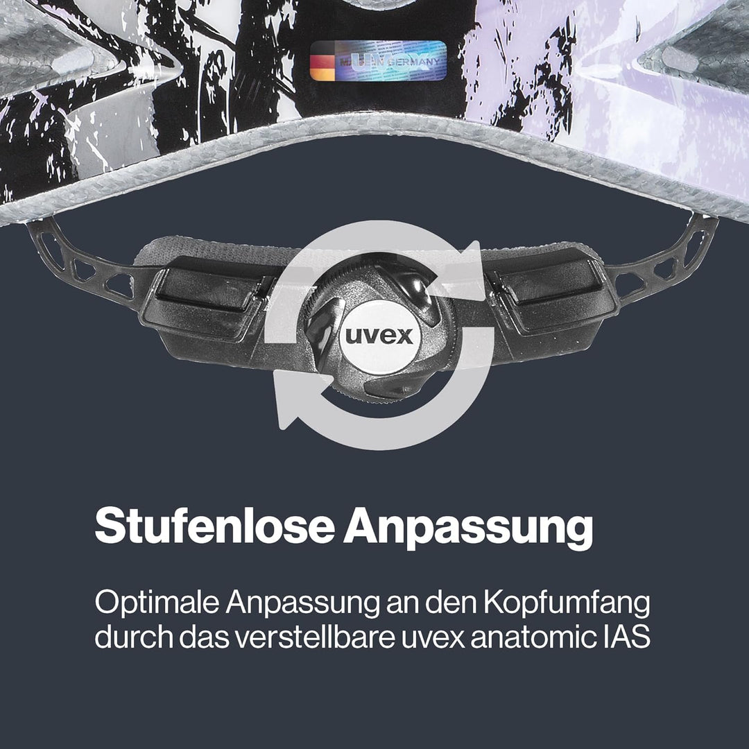 uvex air wing - leichter Fahrradhelm für Kinder - individuelle Grössenanpassung - erweiterbar mit LE