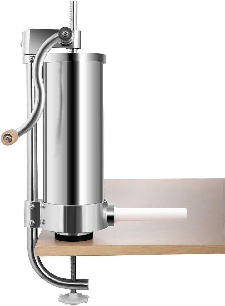 DREAMADE Wurstfüller 3,6 L, Wurstfüllmaschine Wurstmaschine aus Edelstahl & Aluminium, Wurstpresse m