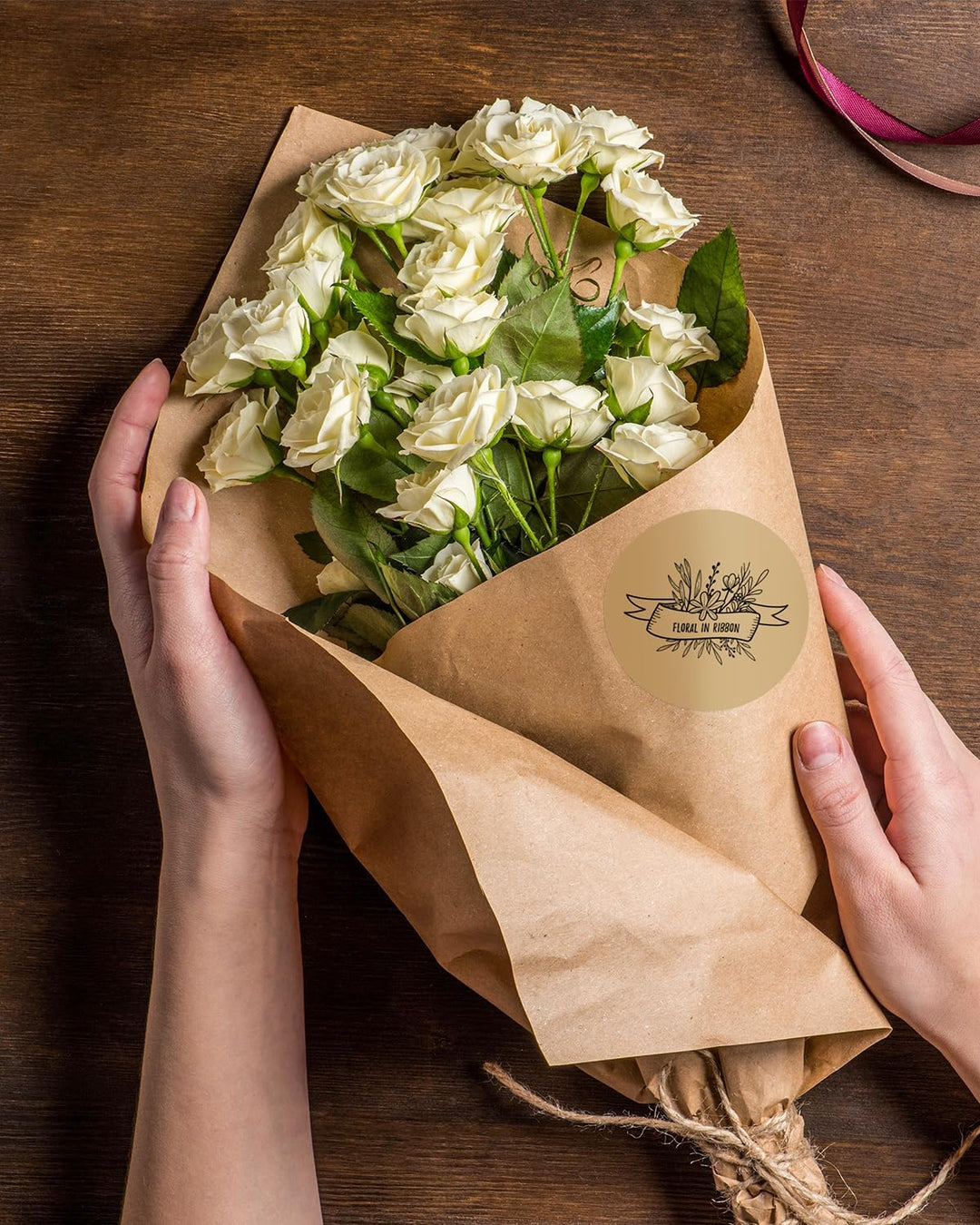 MUNBYN 2" Runde Etiketten Selbstklebend Rolle-Versandetiketten 500 Etiketten Kreis Thermodirekt Etik