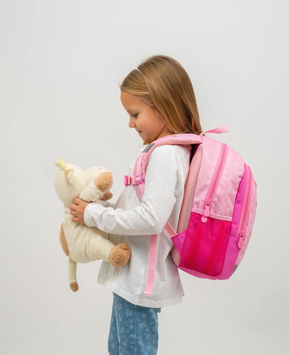 Belmil Kindergartenrucksack mit Brustgurt und Namensschild für 3-6 Jährige/Mädchen / 12 L/Krippenruc