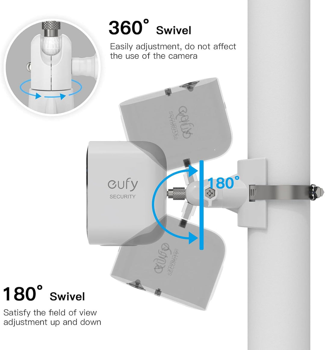 Universelle Masthalterung für Arlo Pro 4 Arlo Pro 3 Arlo Pro 2 eufyCam 2C/2C Pro/3/3C eufyCam 1 und