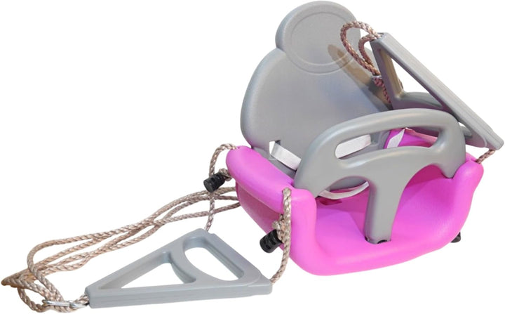 Mitwachsender Babyschaukelsitz 3in1 von 3 bis 12 Jahre I Kleinkind I mitwachsend I grau pink I Klein
