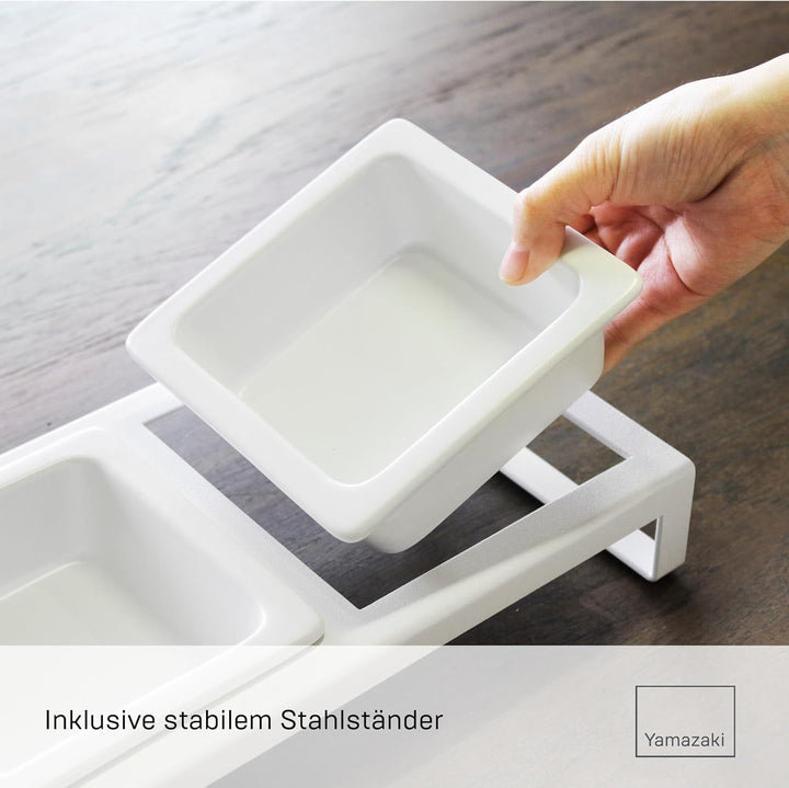 Yamazaki Tower Futternapf, Weiss, One Size, Weiss