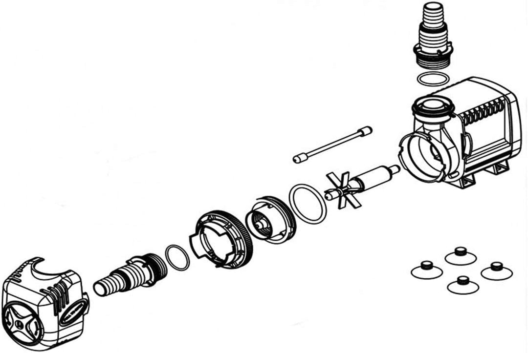Zimmerbrunnenpumpe Sicce Syncra Silent 2.0 Wasserpumpe (32W, 2150 l/h, 2,0 m Förderhöhe), hochwertig