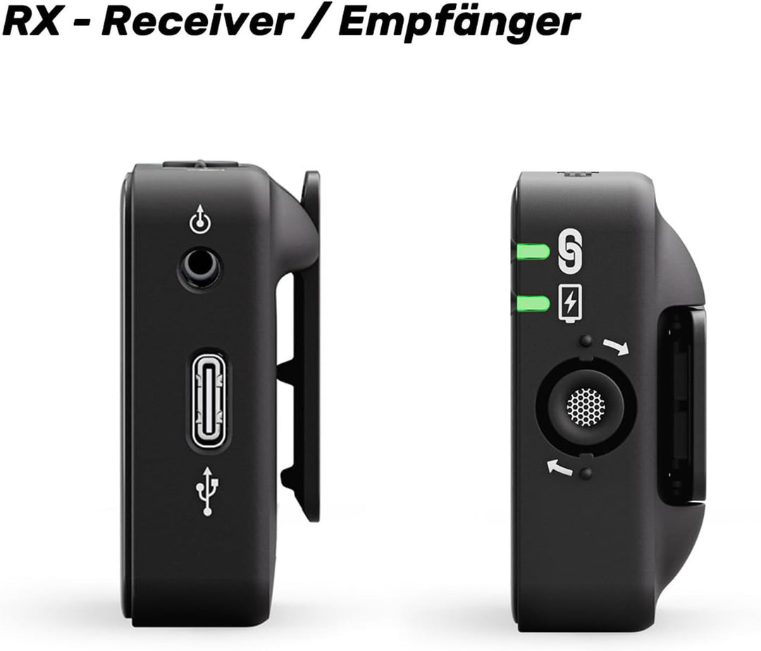 Rode Wireless ME Drahtlos Mikrofon-System + Interview GO Handadapter + keepdrum Windschutz WiME + In