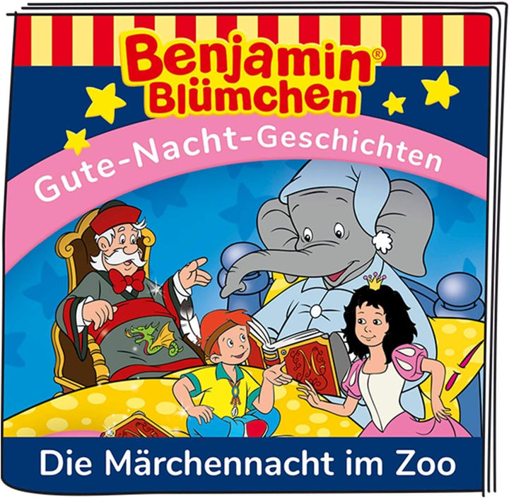 tonies Hörfiguren für Toniebox, Benjamin Blümchen – Die Märchennacht im Zoo, Hörspiel mit Gute-Nacht