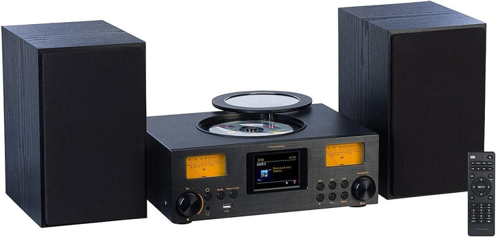 VR-Radio HiFi Anlage: Micro-Stereoanlage: Webradio, DAB+, CD, Bluetooth, App, 300 W, schwarz (Kompak