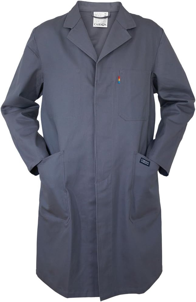 Carson Classic Workwear Carson Arbeitsmantel aus Reiner Baumwolle, 1 Stück, 54, grau, KTH741,GR, 54