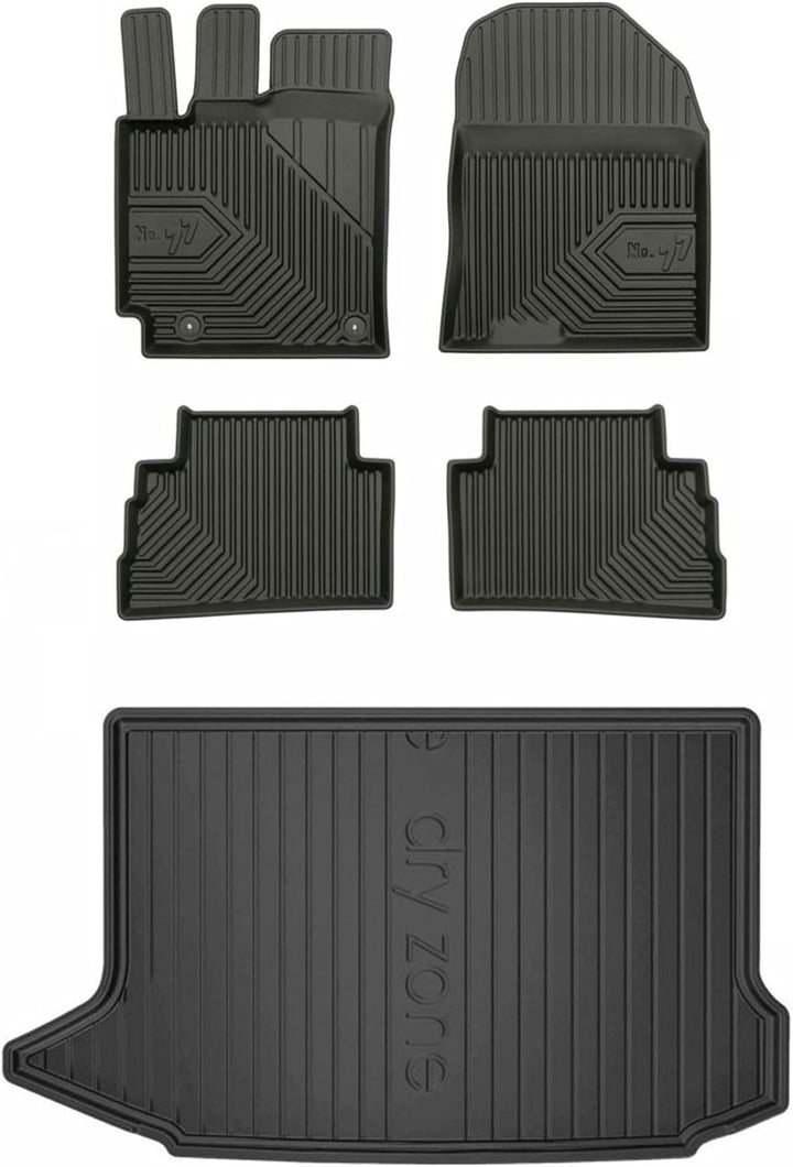 Satz Fussmatten und Gummimatte für Hyundai Kona ab 2017