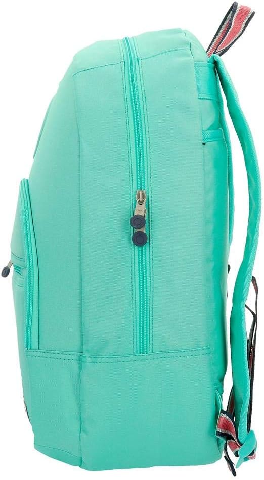 Enso Basic An Trolley anpassbarer Rucksack Grün 32x46x15 cms Polyester für 15,6"-Laptop 22.1L Türkis