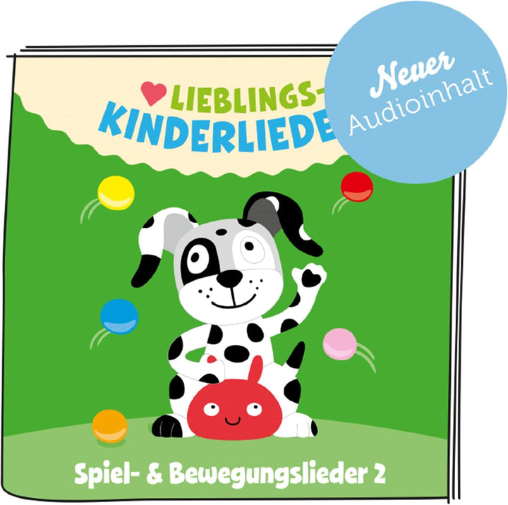 tonies Hörfigur für Toniebox, Lieblings-Kinderlieder – Spiel- und Bewegungslieder 2, Kinderlieder fü