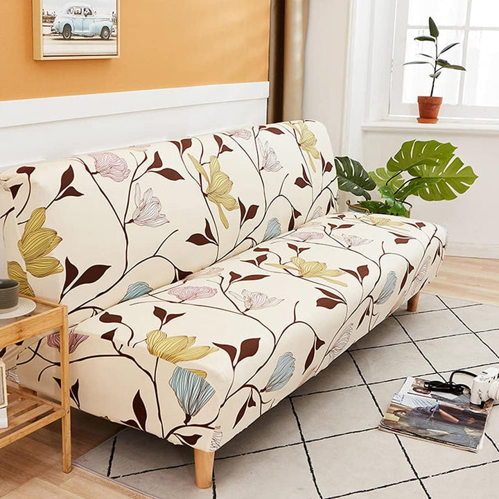 CHNSHOME Sofabezug ohne armlehnen Stretch Armlose sofaüberwurf Sofahusse Ohne Armlehne 3 sitzer Sofa