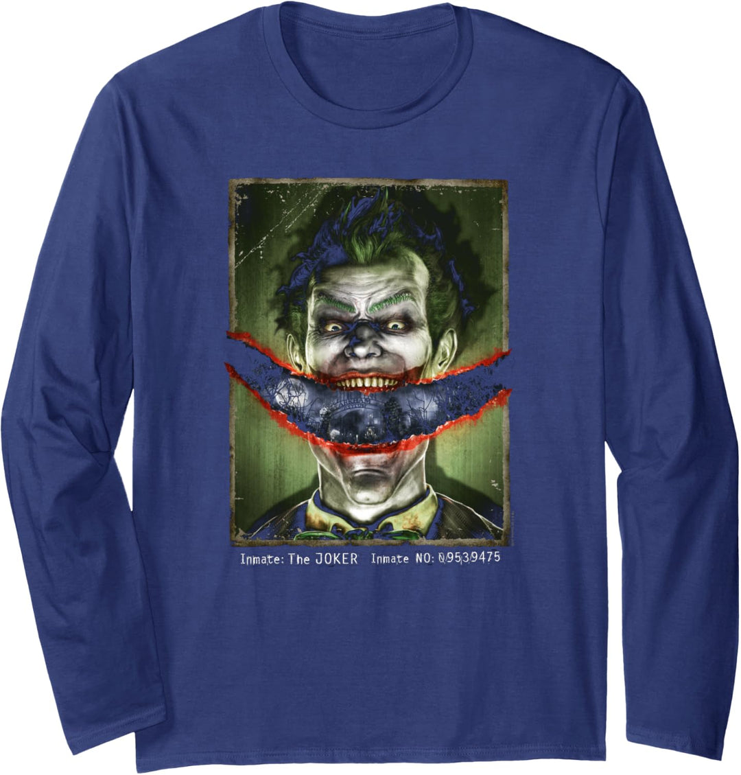 Batman: Arkham Asylum Joker Split Lip Langarmshirt