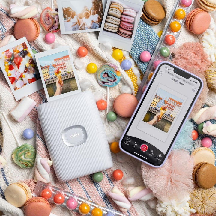 INSTAX Mini LINK2 Smartphone Printer, Clay White, Kompakt, Clay White