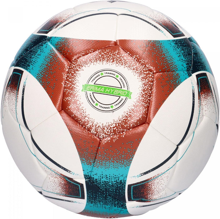 Erima Unisex – Erwachsene Hybrid Training Fussball 5 Steelblue/Orange, 5 Steelblue/Orange