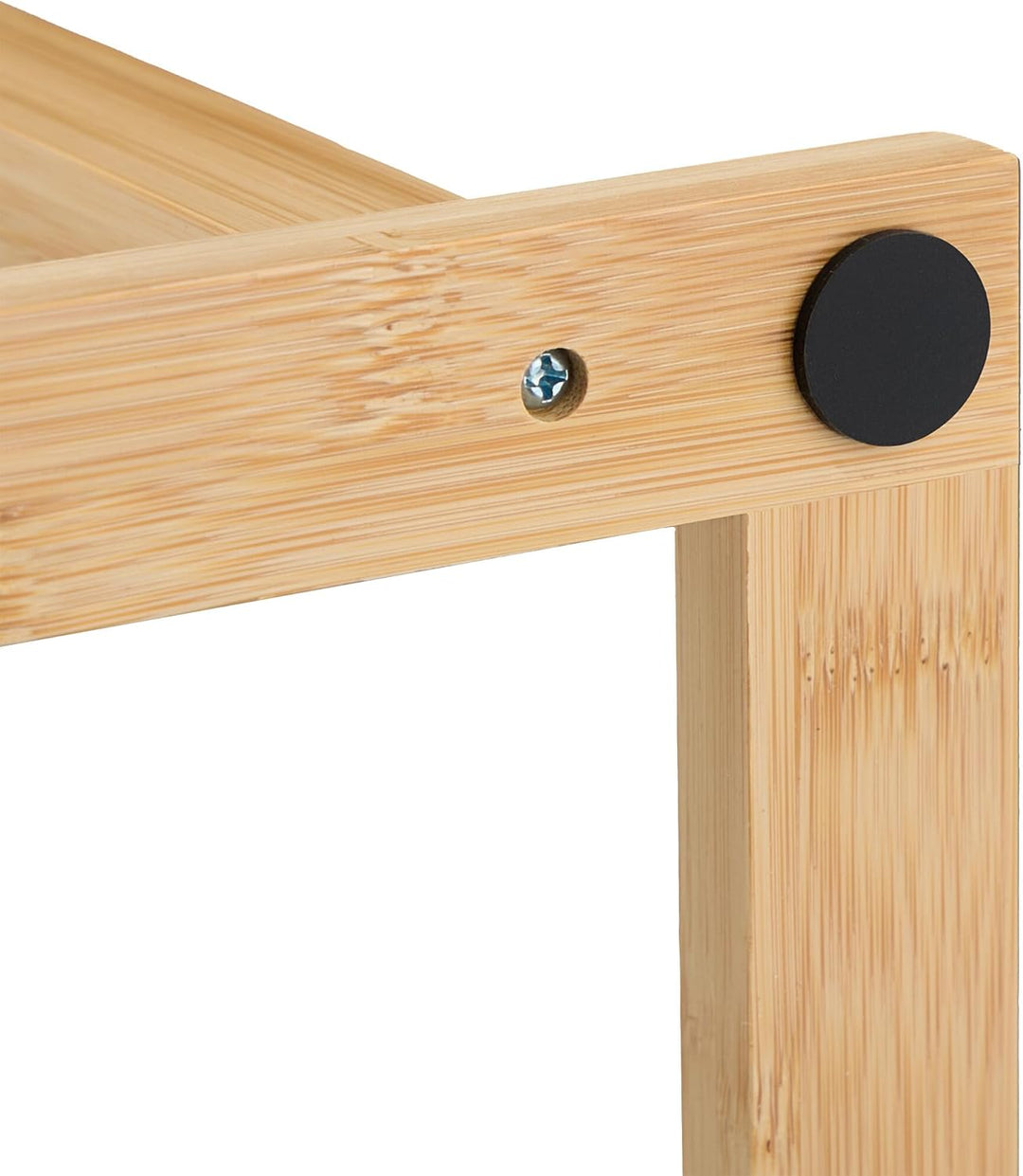 Relaxdays Handtuchhalter, 4 versetzte Stangen, Bambus Handtuchständer, HBT: 82 x 55 x 31 cm, Bad Tuc