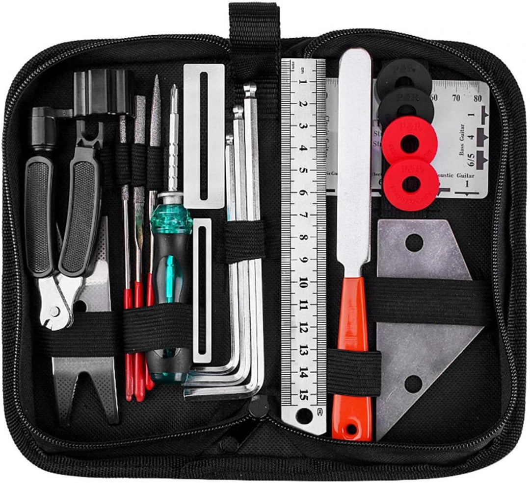 Gitarre Reparatur Kit, Gitarren Pflegeset Reinigungs Konfiguration Reinigung Wartung Werkzeuge Set W