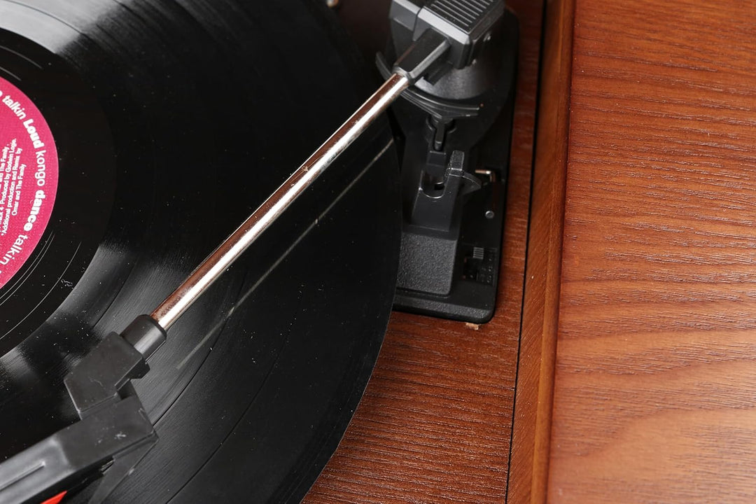 Nostalgie Holz Musikanlage | Kompaktanlage | Plattenspieler | Bluetooth | Retro Stereoanlage | CD MP