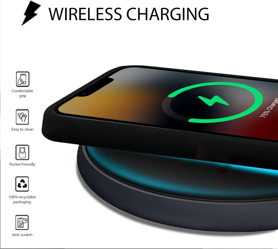 Ferrari Handyhülle für iPhone 14 Plus in Schwarz geprägten Streifen Schutzhülle Leder Strapazierfähi