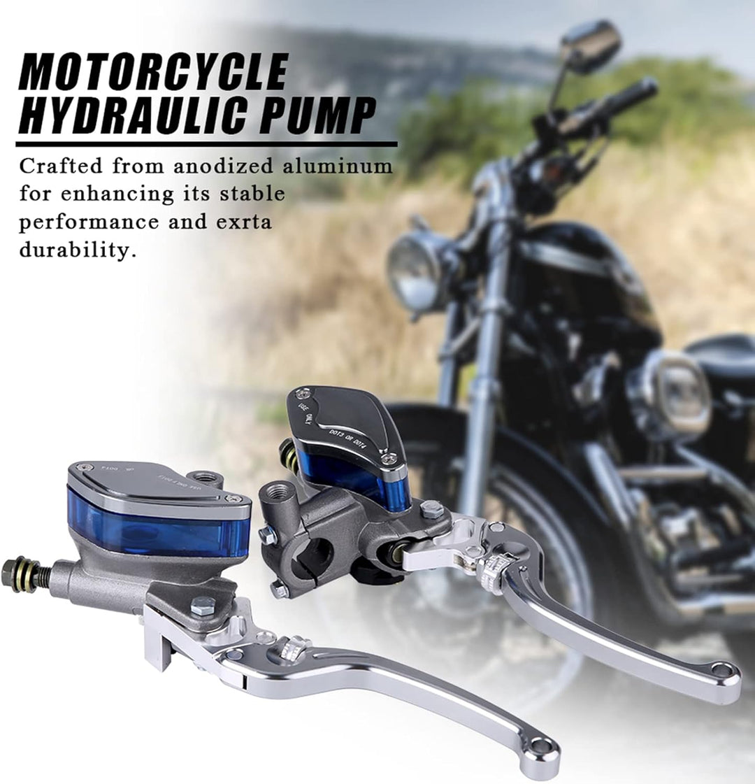 Motorradhydraulische Bremspumpe Paar 22-mm-CNC-Kupplungsgeberzylinderhebel einstellbar für Ersatztei