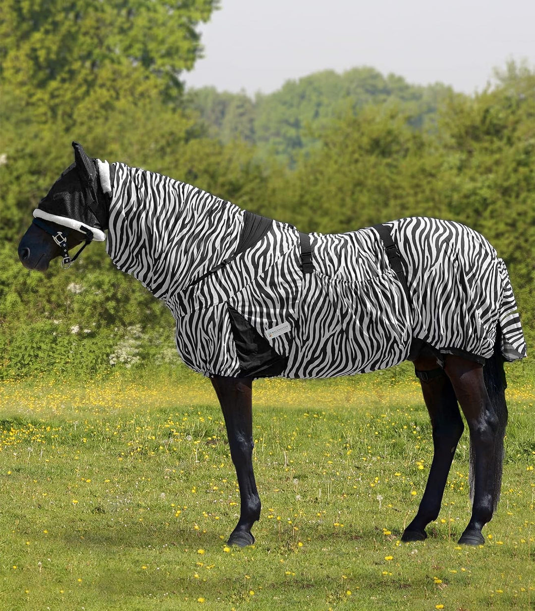 WALDHAUSEN Ekzemdecke Zebra schwarz/weiss Rückenlänge 115 cm, schwarz/weiss Rückenlänge 115 cm