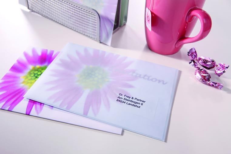 Laserbezeichnung Avery 63,5 x 38,1 mm transparent 25 Blatt 21 Etiketten pro Blatt 63,5 x 38,1 mm 525