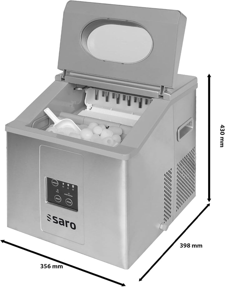 Saro EB 15 Eiswürfelbereiter/15 kg/24 h/230 V/1 Ph/0,16 kW/3 Eiswürfelgrössen, Single