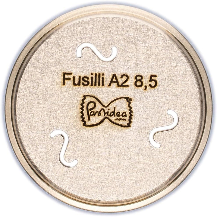 Pastidea - Matrize Fusilli A2 8,5 mm kompatibel mit Kenwood Pasta Fresca oder mit Adapter im Pastama