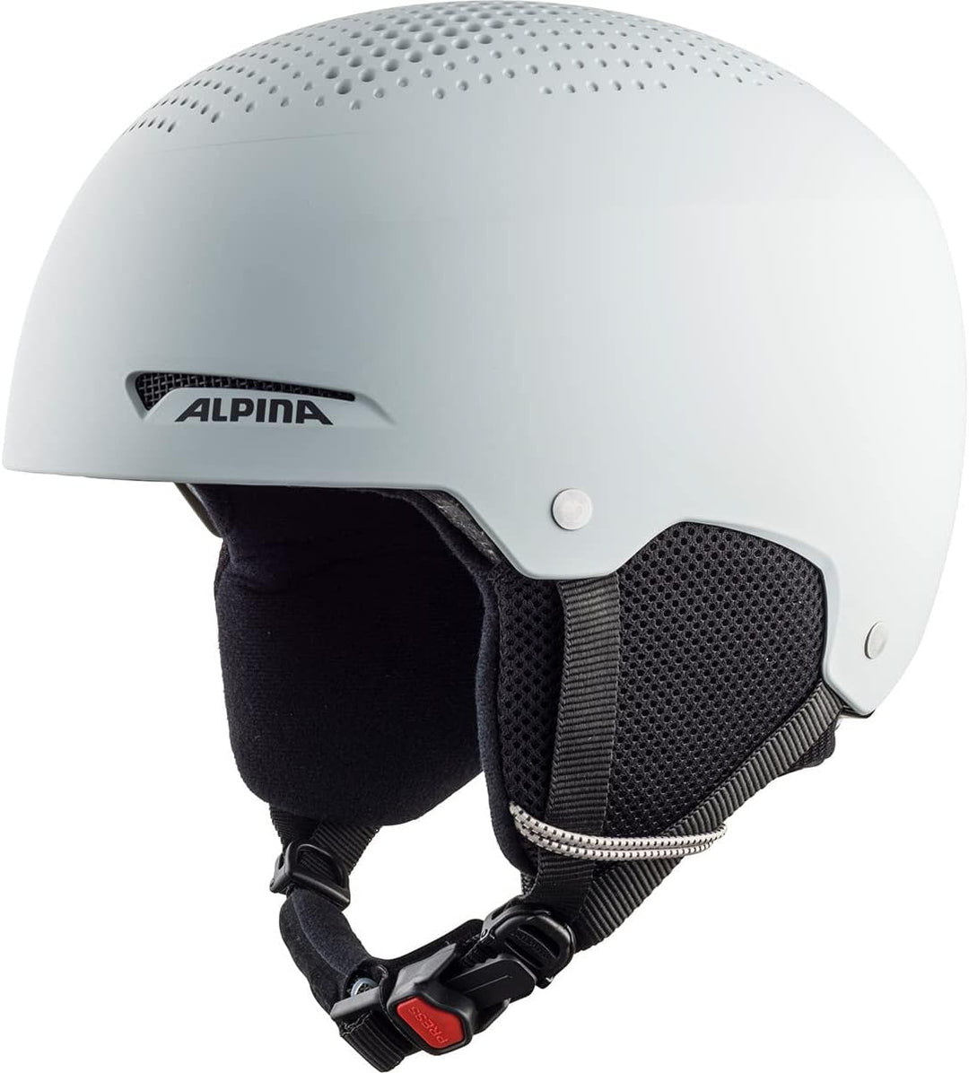 ALPINA ZUPO - Sicherer, Stossabsorbierender, Belüfteter & Schlagfester Skihelm Für Kinder grey matt