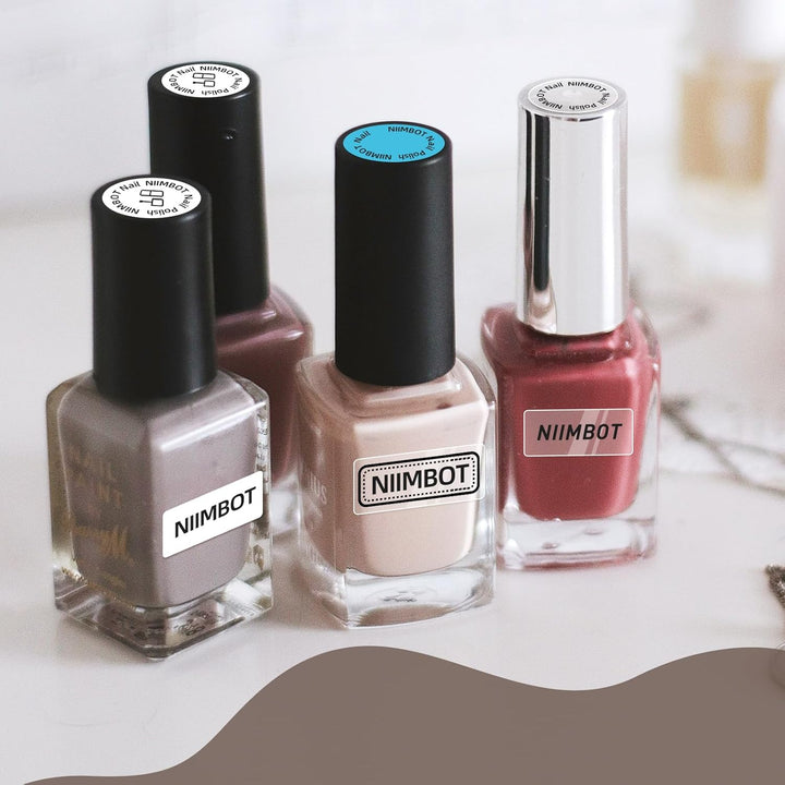 NIIMBOT Thermo Etiketten Selbstklebend, 14 x 60mm Etikettendrucker Thermopapier Kompatibel mit dem D