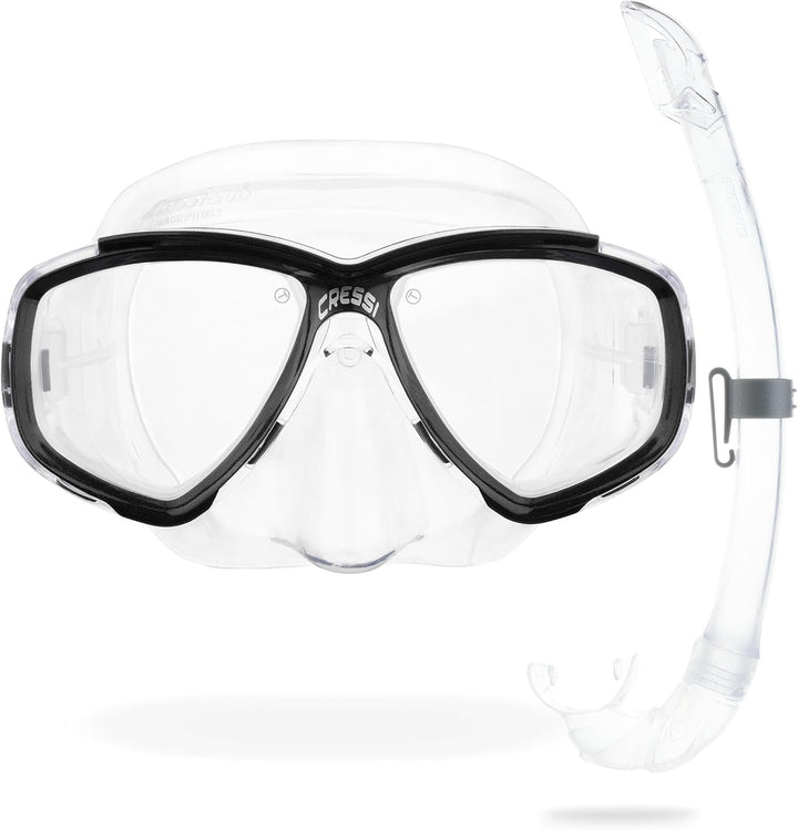 Cressi Perla - Unisex Erwachsene Schnorchelmaske oder Schnorchelset Perla Maske + Schnorchel Mexico,
