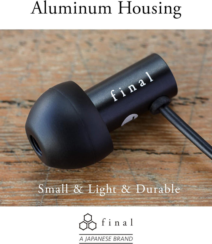 final E2000 Geräuschisolierender In-Ear Kopfhörer - Aluminium Schwarz E2000 Schwarz, E2000 Schwarz