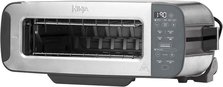 Ninja Foodi 3-in-1 Toaster, Elektrogrill mit Deckel, Panini-Presse mit Flip-Design, 7 Kochfunktionen