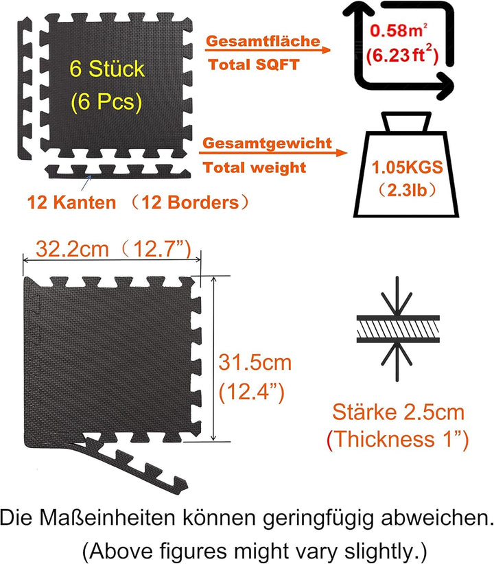 BodenMax Bodenschutzmatte Sportmatte Puzzlematte Fitnessmatte rutschfest Bodenschutz Pool Unterlegma