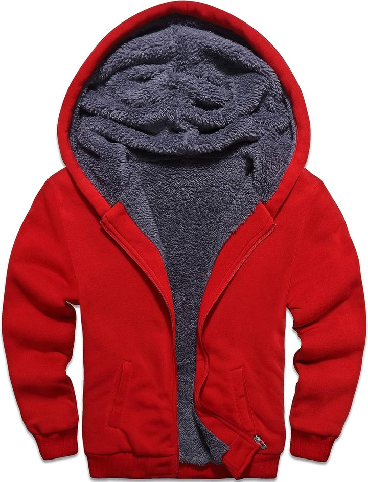 LLdress Fleecejacke Jungen Kapuzenpullover Mit Zipper Kinder Hoodie JungnsWarm Kapuzenjacke Causal W