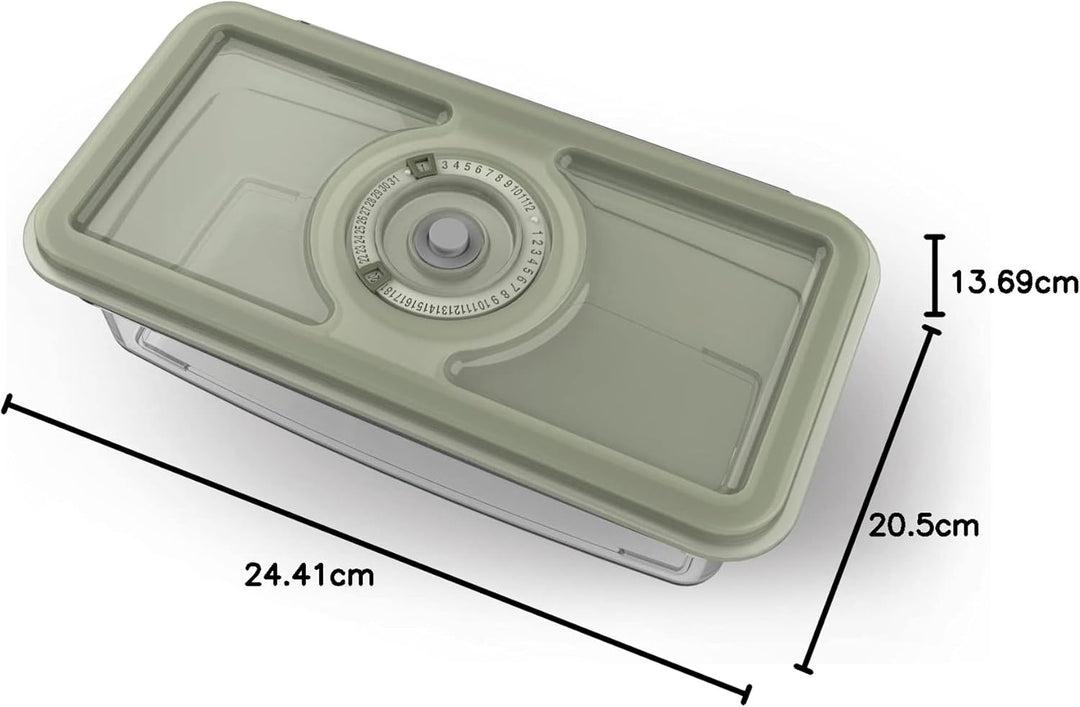 AEG AVFB1 Vakuumierbehälter-Set (2 Behälter, 1,6 & 1,0 Liter, Konservierung von Lebensmitteln & Nähr