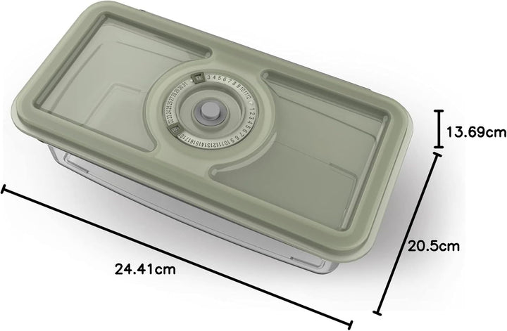 AEG AVFB1 Vakuumierbehälter-Set (2 Behälter, 1,6 & 1,0 Liter, Konservierung von Lebensmitteln & Nähr