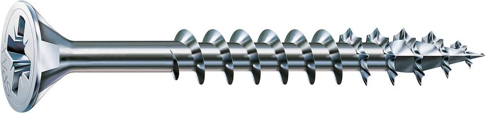 SPAX Universalschraube, 4,5 x 70 mm, 500 Stück, Kreuzschlitz Z2, Senkkopf, Teilgewinde, 4CUT, WIROX